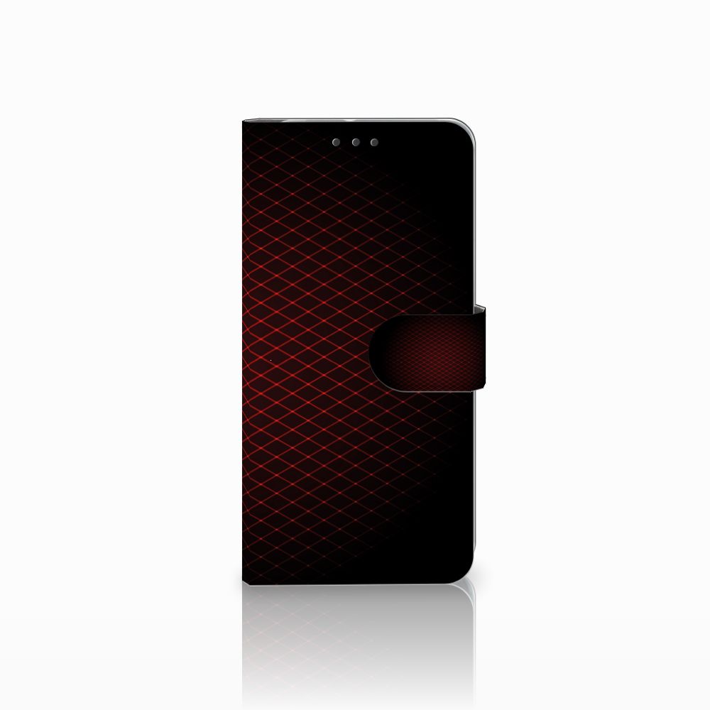 HTC U11 Plus Telefoon Hoesje Geruit Rood