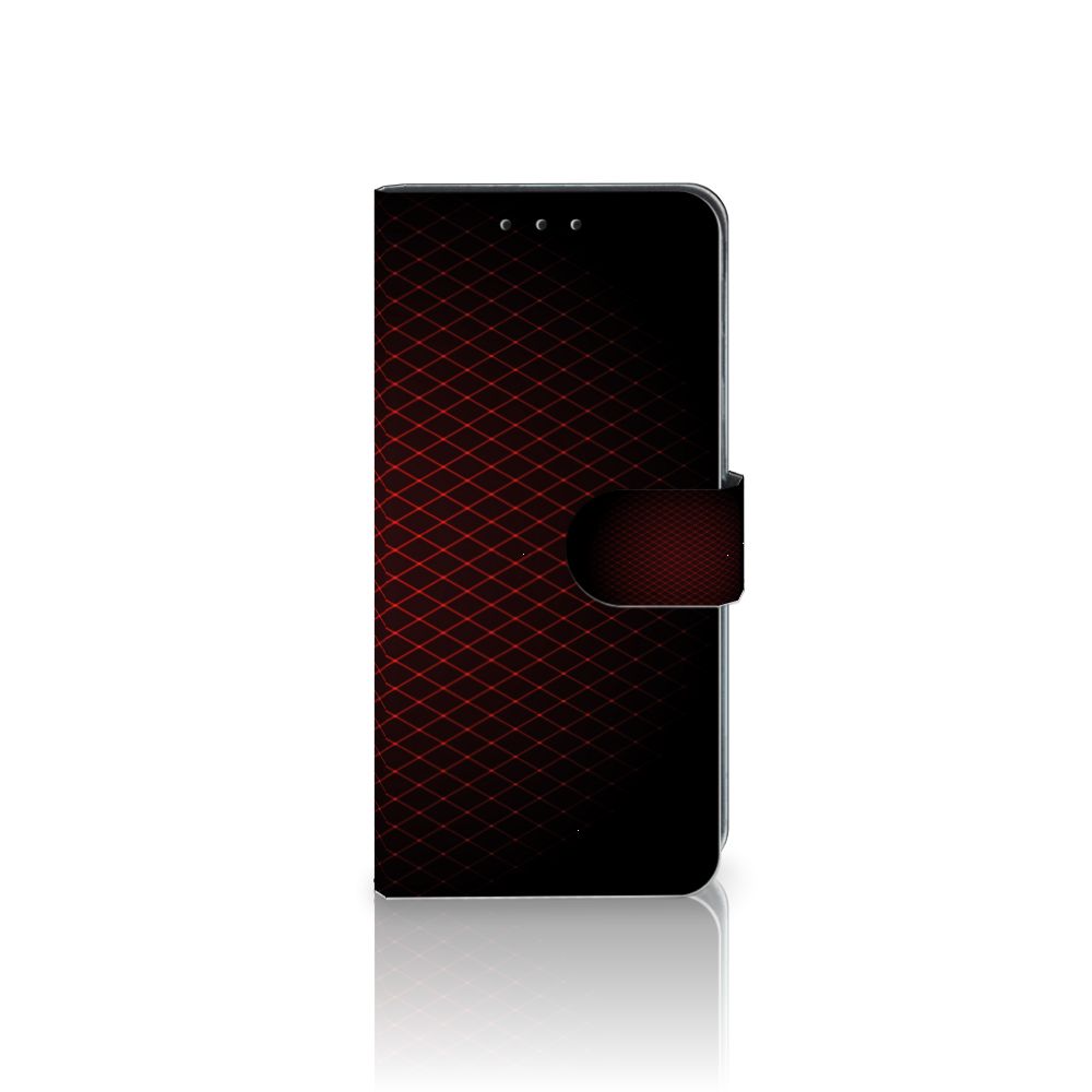 Xiaomi Redmi 8A Telefoon Hoesje Geruit Rood