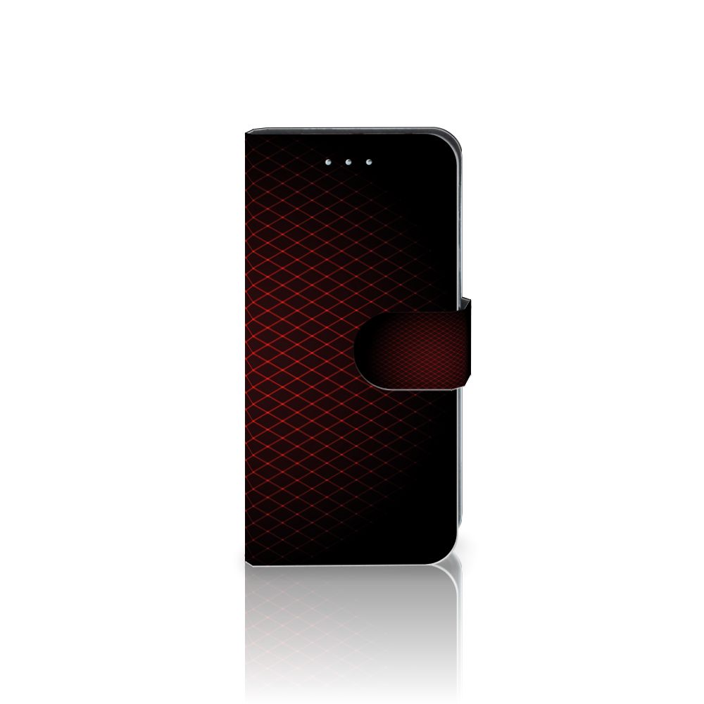 Samsung Galaxy S6 Edge Telefoon Hoesje Geruit Rood