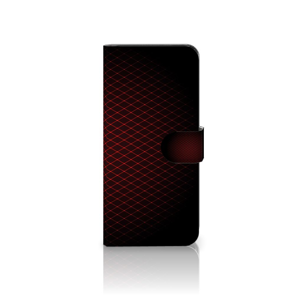 Motorola Moto G32 Telefoon Hoesje Geruit Rood