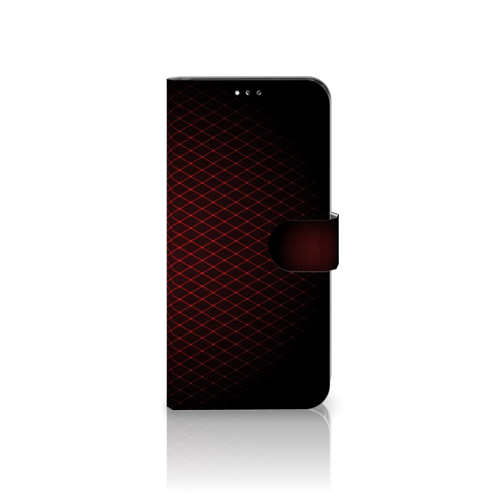 Samsung Galaxy A12 Telefoon Hoesje Geruit Rood