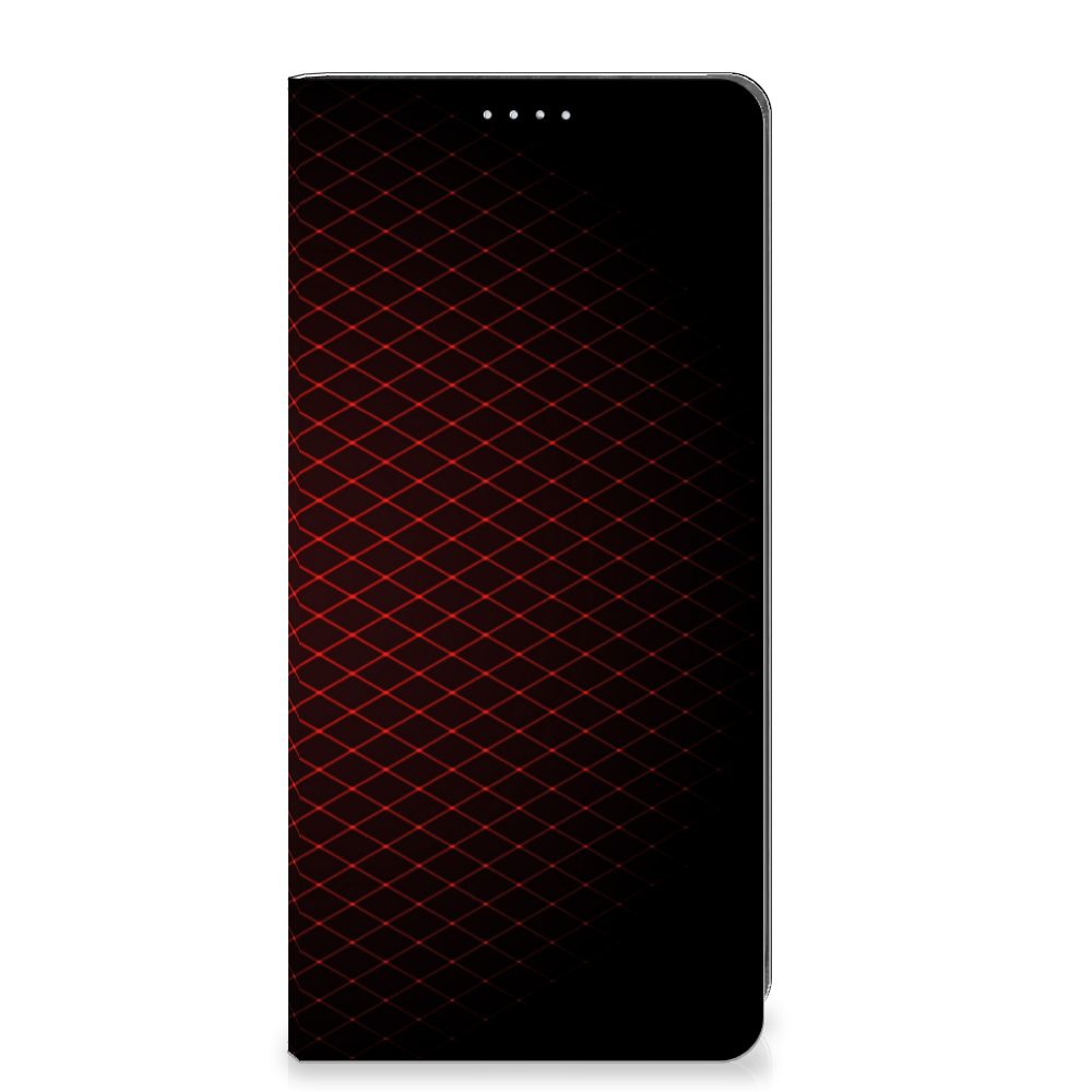 Xiaomi 12T | 12T Pro Hoesje met Magneet Geruit Rood
