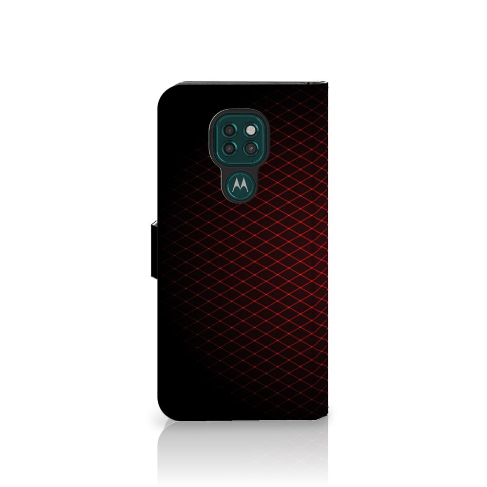 Motorola Moto G9 Play | E7 Plus Telefoon Hoesje Geruit Rood