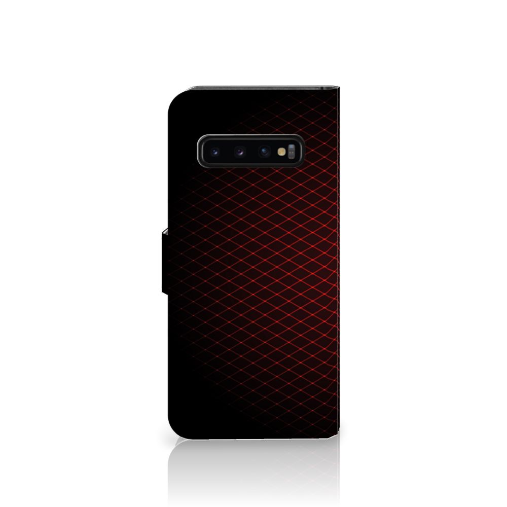 Samsung Galaxy S10 Telefoon Hoesje Geruit Rood