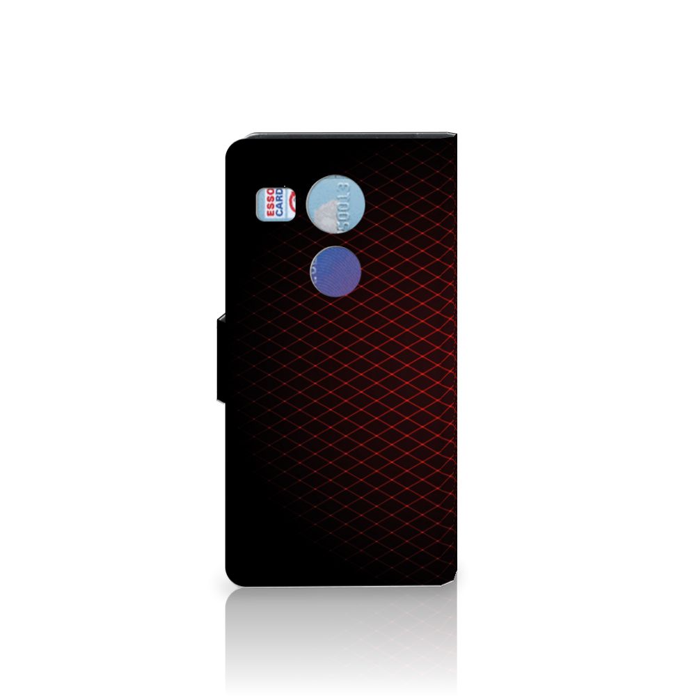 LG Nexus 5X Telefoon Hoesje Geruit Rood