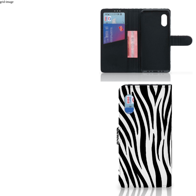 Samsung Xcover Pro Telefoonhoesje met Pasjes Zebra