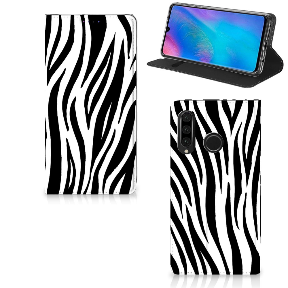 Huawei P30 Lite New Edition Hoesje maken Zebra