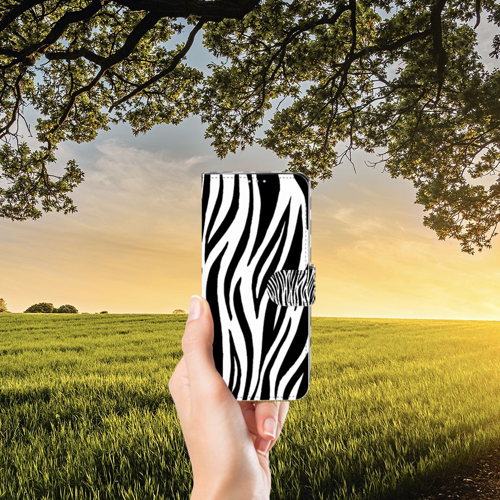 Samsung Galaxy S20 Plus Telefoonhoesje met Pasjes Zebra