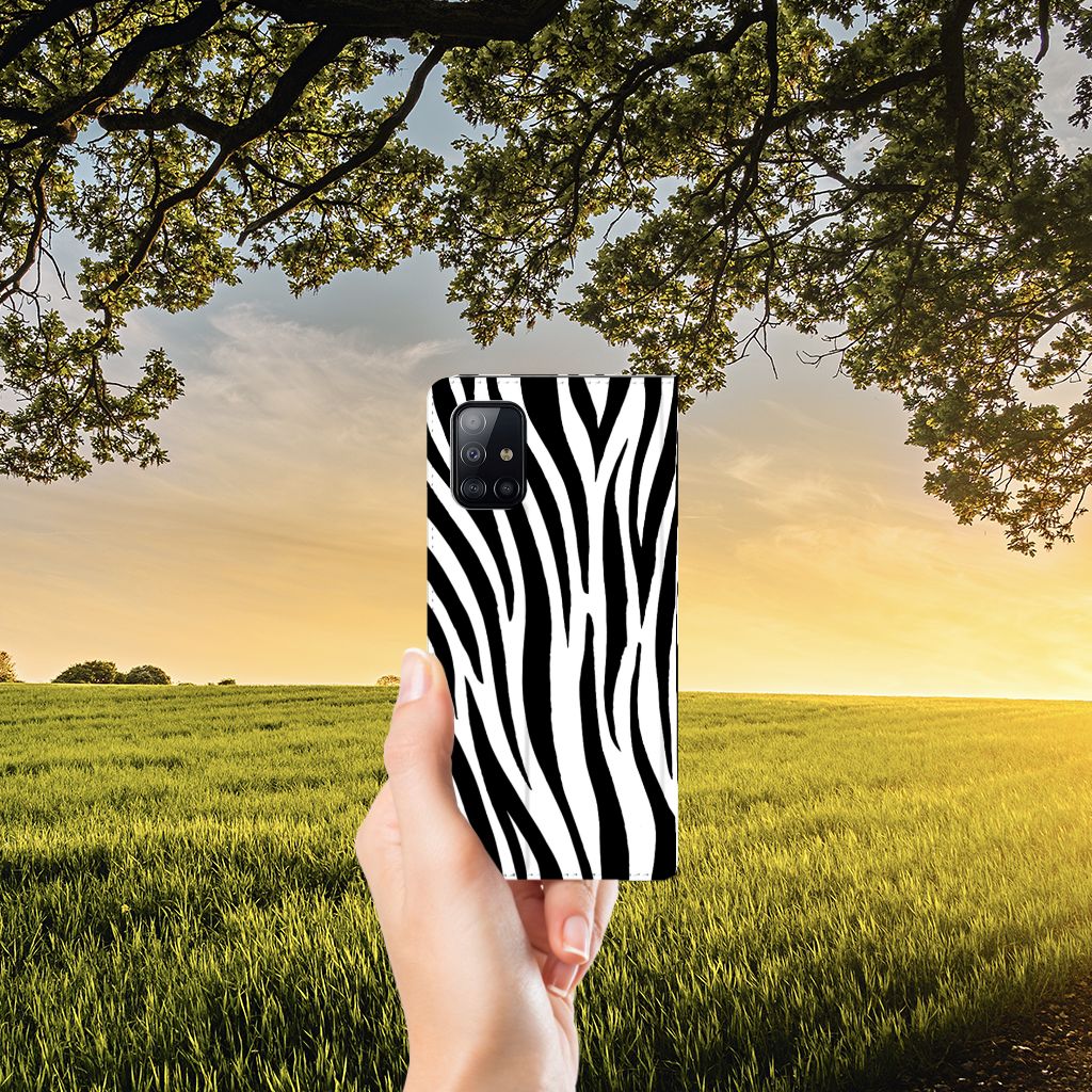 Samsung Galaxy A71 Hoesje maken Zebra