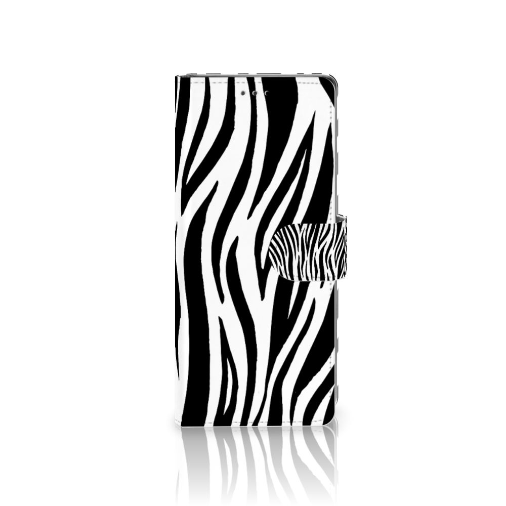 Sony Xperia 10 Telefoonhoesje met Pasjes Zebra