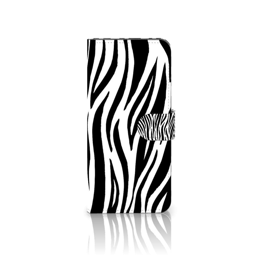 Motorola Edge 20 Lite Telefoonhoesje met Pasjes Zebra