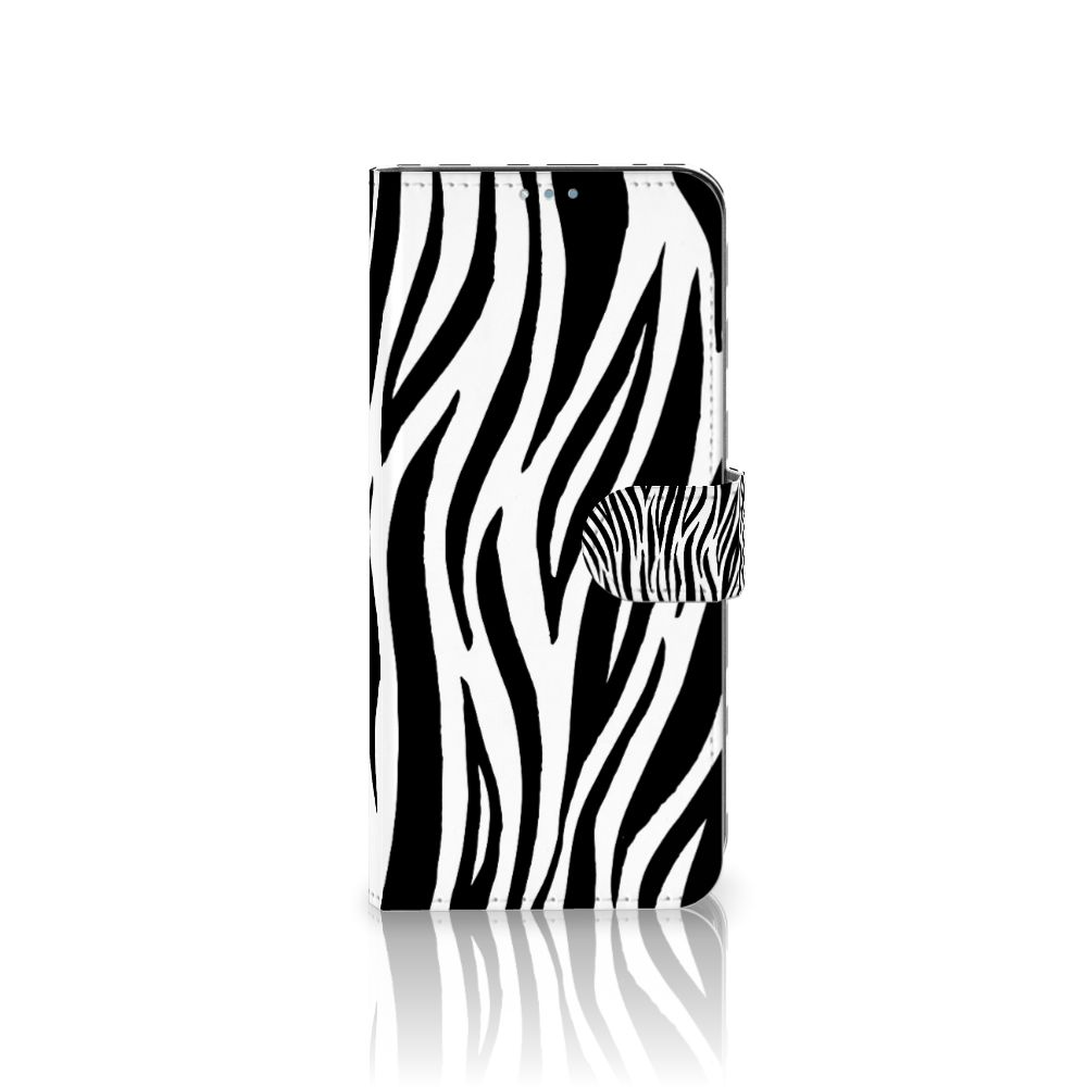 OPPO Reno4 Z Telefoonhoesje met Pasjes Zebra