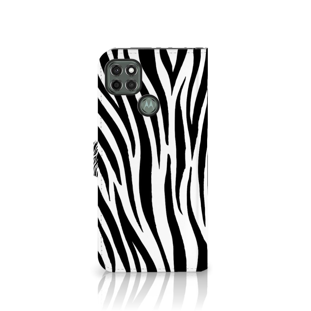 Motorola Moto G9 Power Telefoonhoesje met Pasjes Zebra