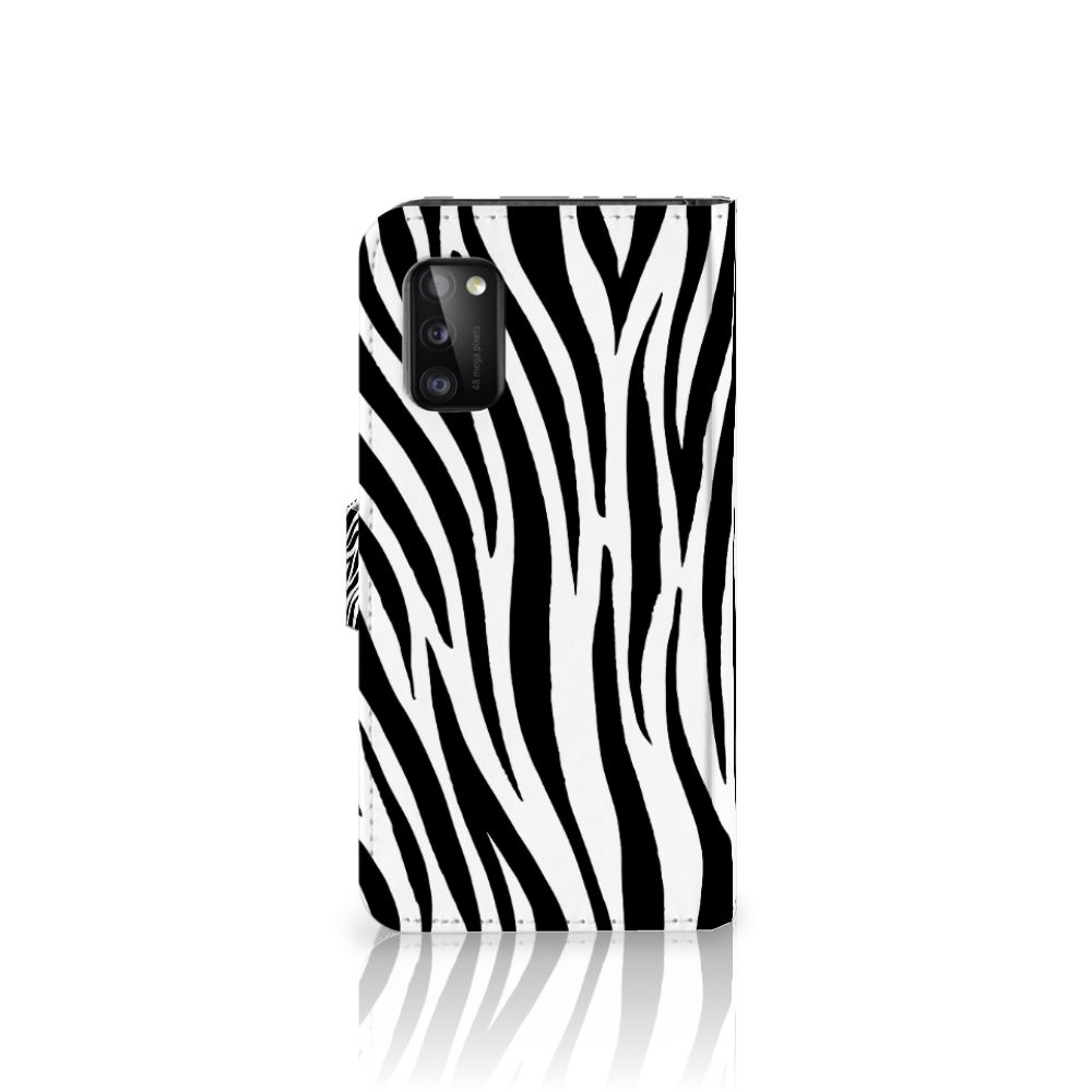 Samsung Galaxy A41 Telefoonhoesje met Pasjes Zebra