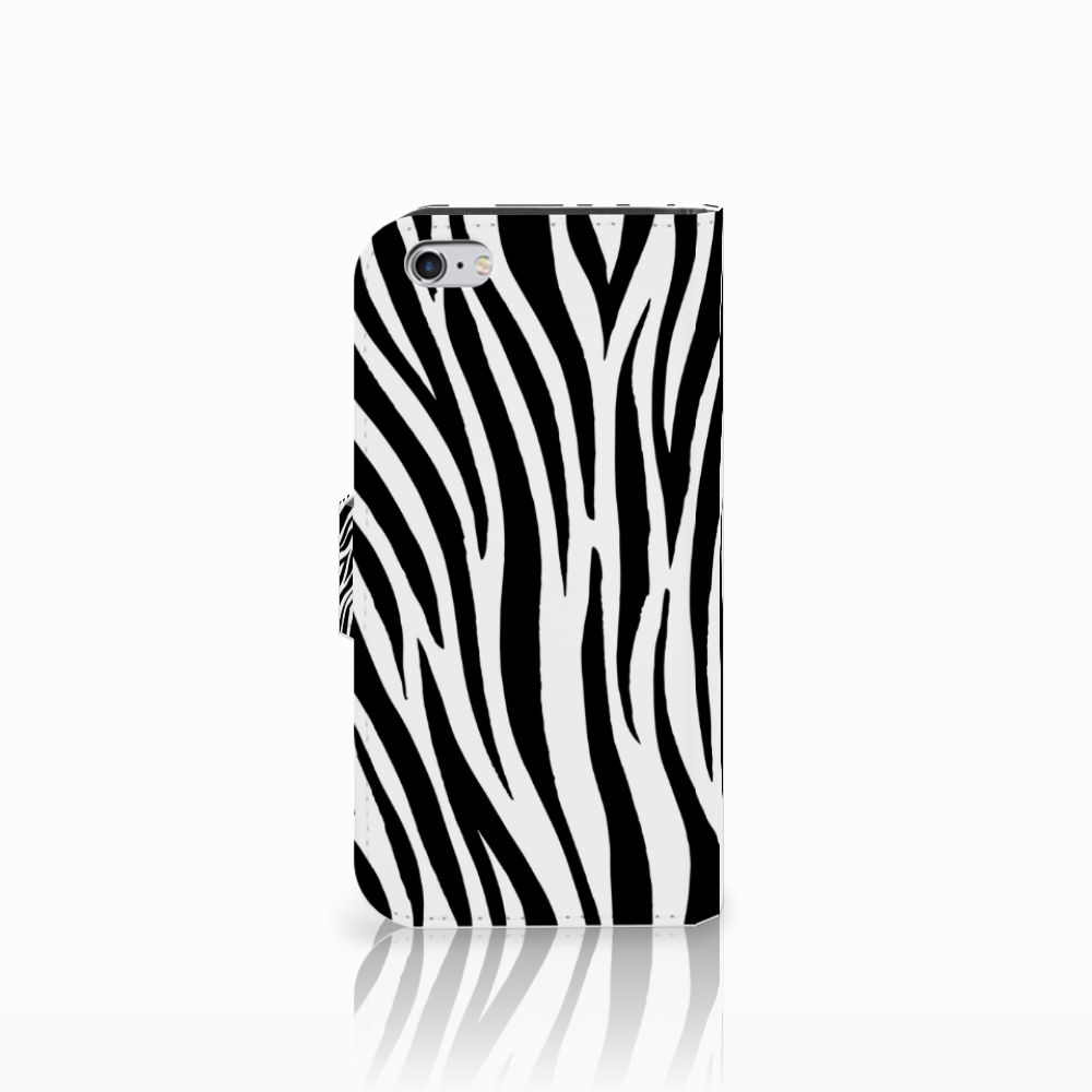 Apple iPhone 6 | 6s Telefoonhoesje met Pasjes Zebra