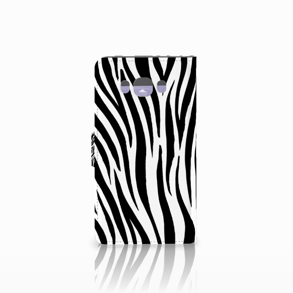 Samsung Galaxy J7 2016 Telefoonhoesje met Pasjes Zebra