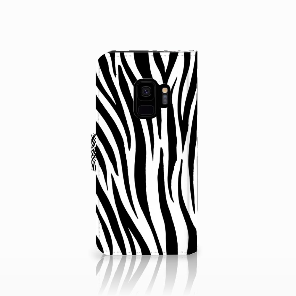 Samsung Galaxy S9 Telefoonhoesje met Pasjes Zebra
