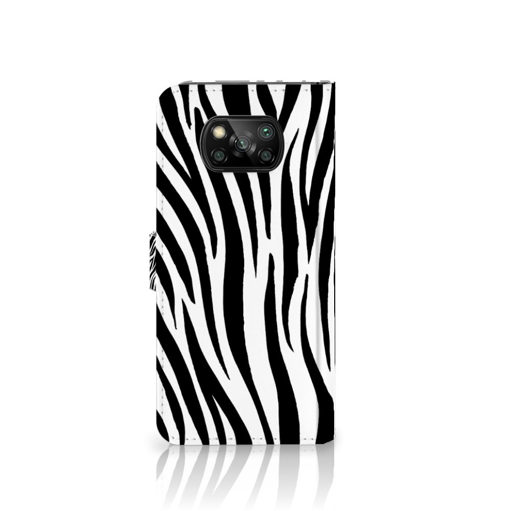 Xiaomi Poco X3 | Poco X3 Pro Telefoonhoesje met Pasjes Zebra
