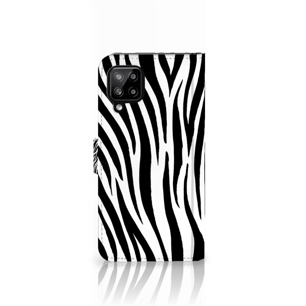 Samsung Galaxy A22 4G | M22 Telefoonhoesje met Pasjes Zebra