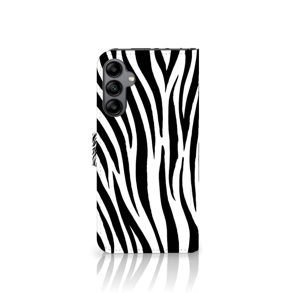 Samsung Galaxy A34 Telefoonhoesje met Pasjes Zebra