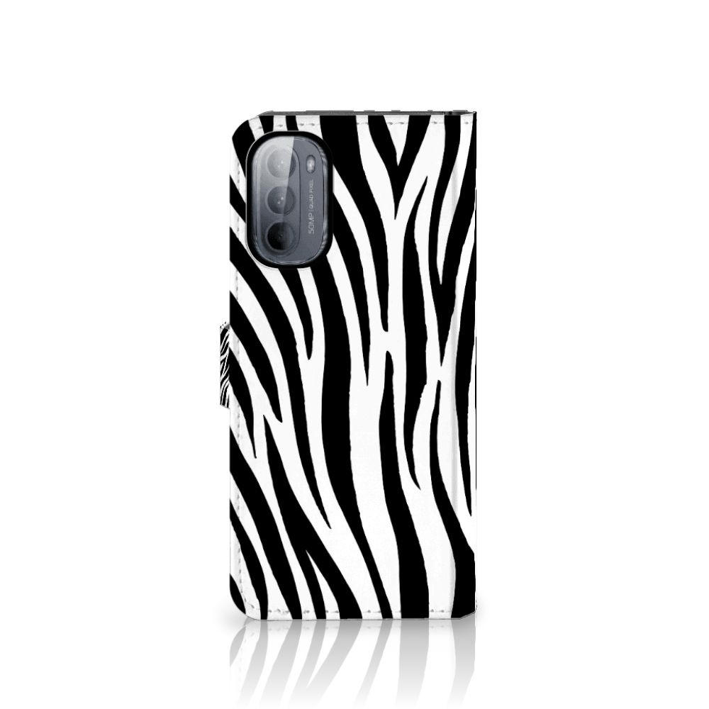 Motorola Moto G31 | G41 Telefoonhoesje met Pasjes Zebra