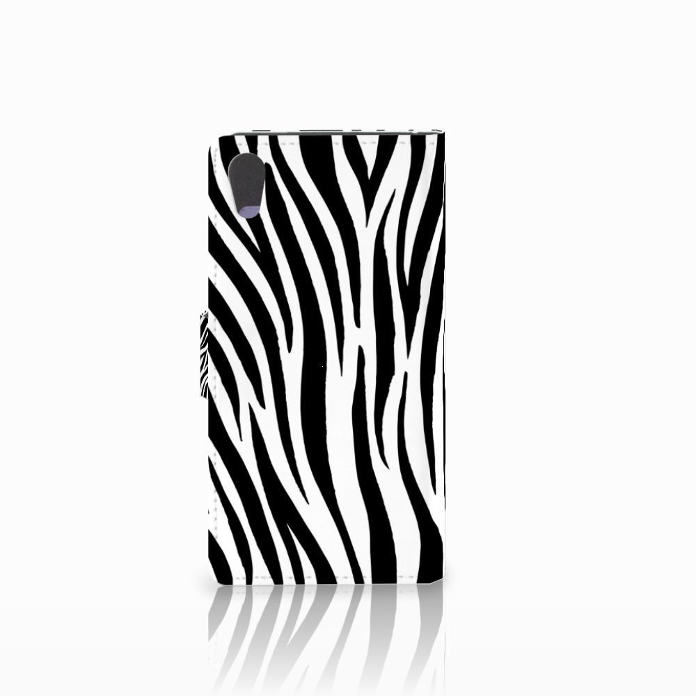 Sony Xperia XA1 Telefoonhoesje met Pasjes Zebra