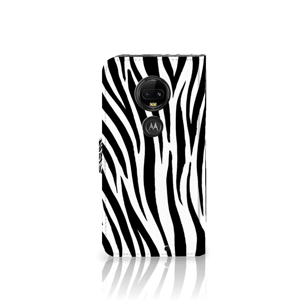 Motorola Moto G7 | G7 Plus Telefoonhoesje met Pasjes Zebra