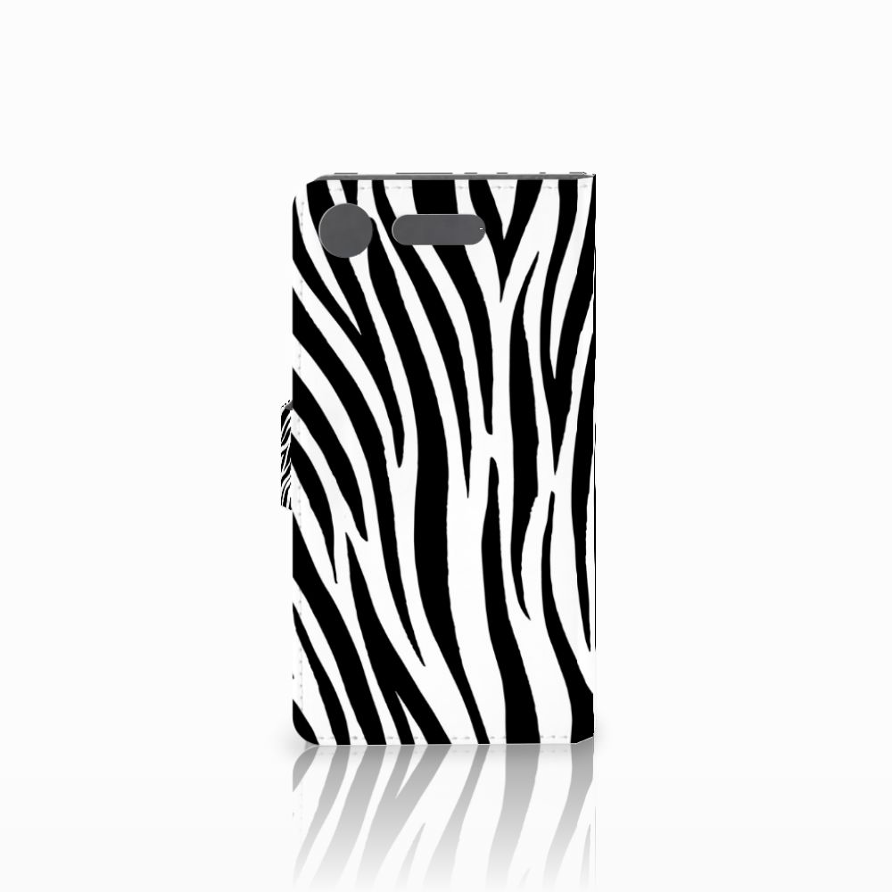 Sony Xperia XZ1 Telefoonhoesje met Pasjes Zebra