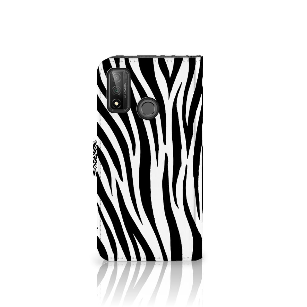 Huawei P Smart 2020 Telefoonhoesje met Pasjes Zebra