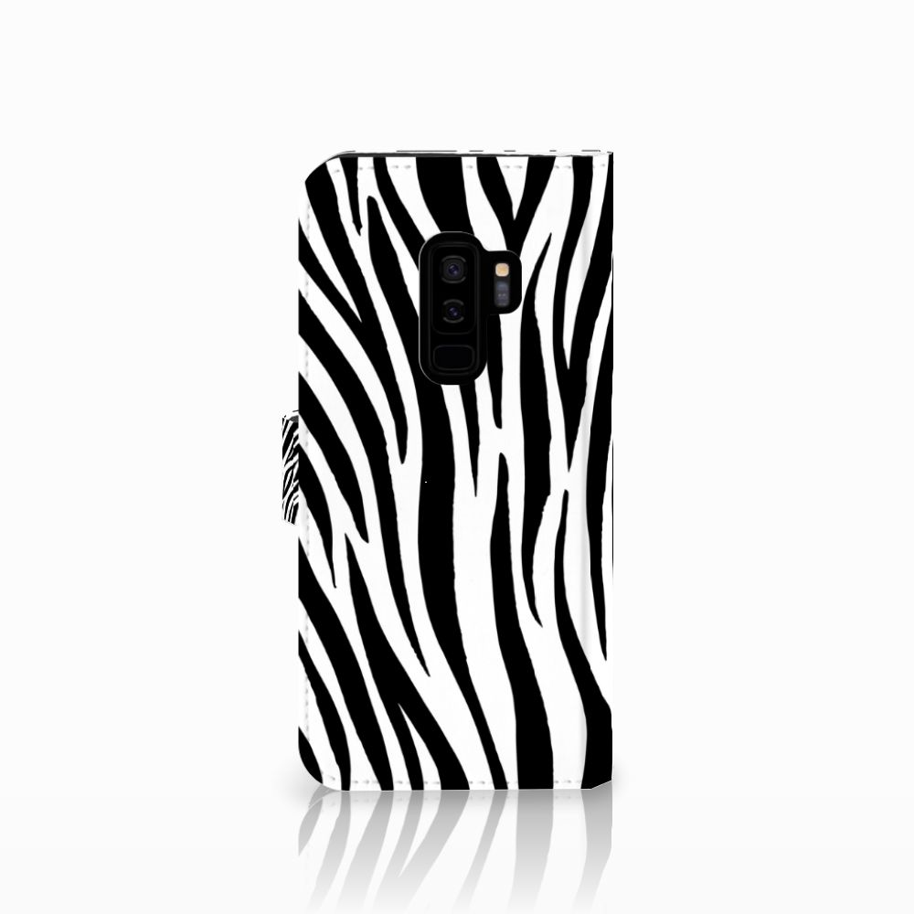 Samsung Galaxy S9 Plus Telefoonhoesje met Pasjes Zebra