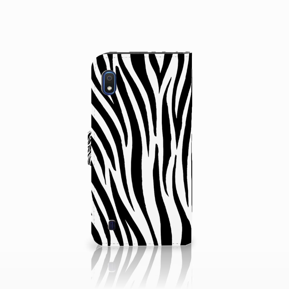 Samsung Galaxy A10 Telefoonhoesje met Pasjes Zebra