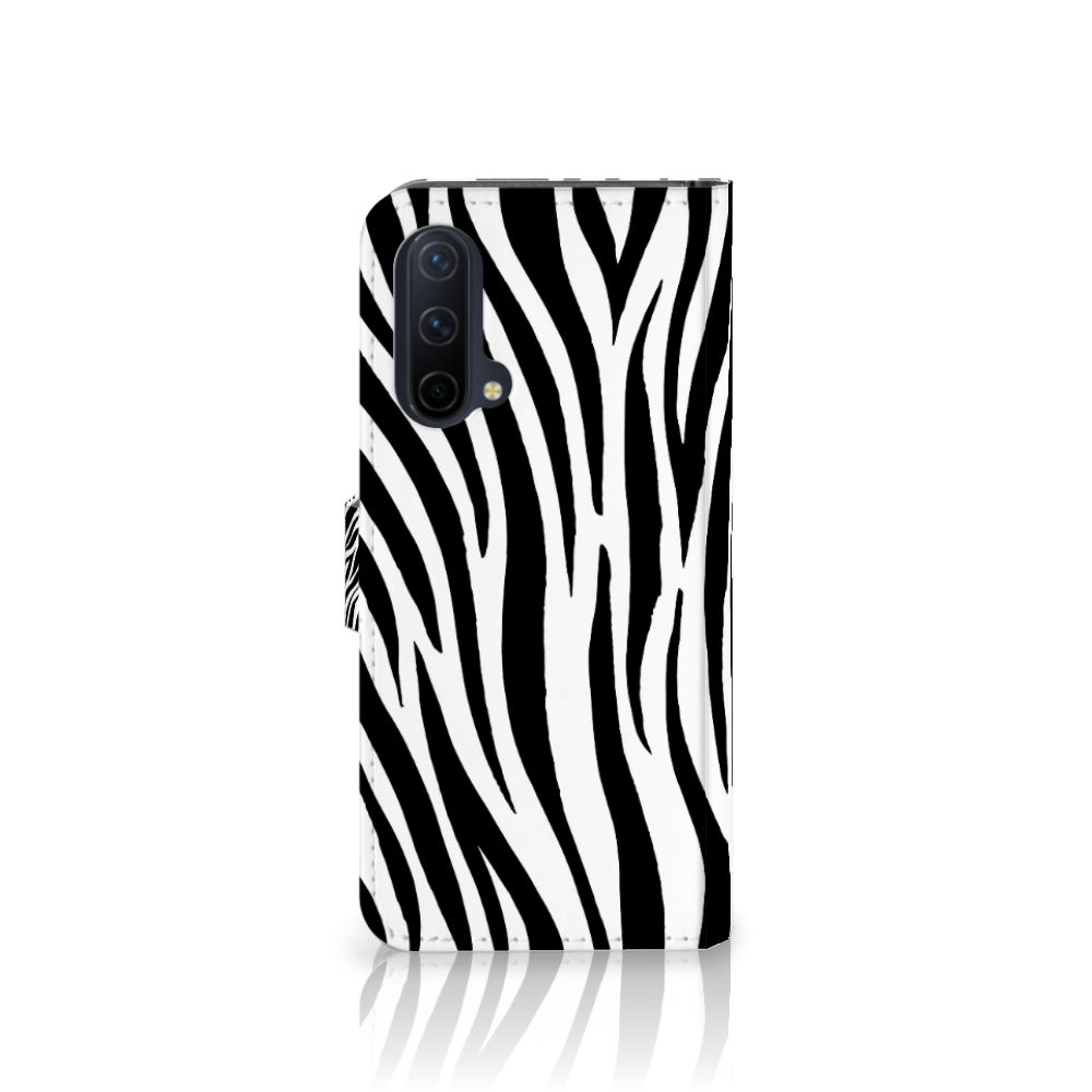 OnePlus Nord CE 5G Telefoonhoesje met Pasjes Zebra