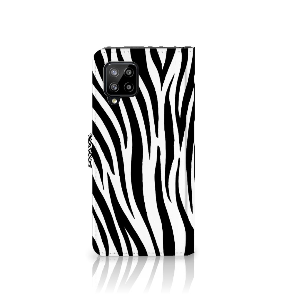 Samsung Galaxy A42 5G Telefoonhoesje met Pasjes Zebra