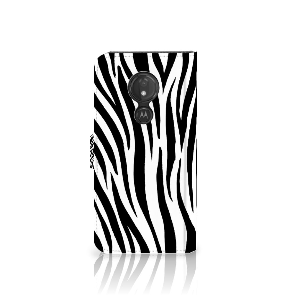 Motorola Moto G7 Power Telefoonhoesje met Pasjes Zebra