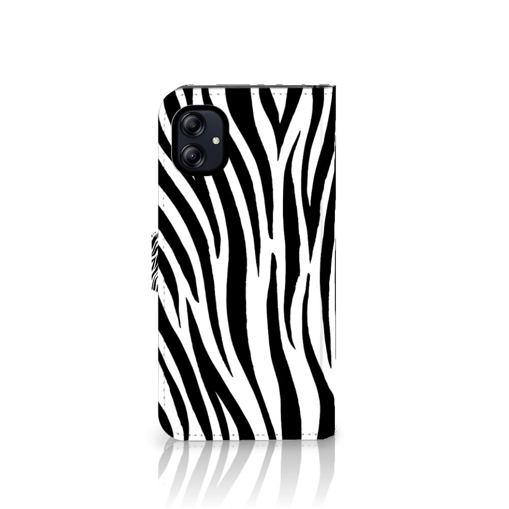 Samsung Galaxy A04e Telefoonhoesje met Pasjes Zebra