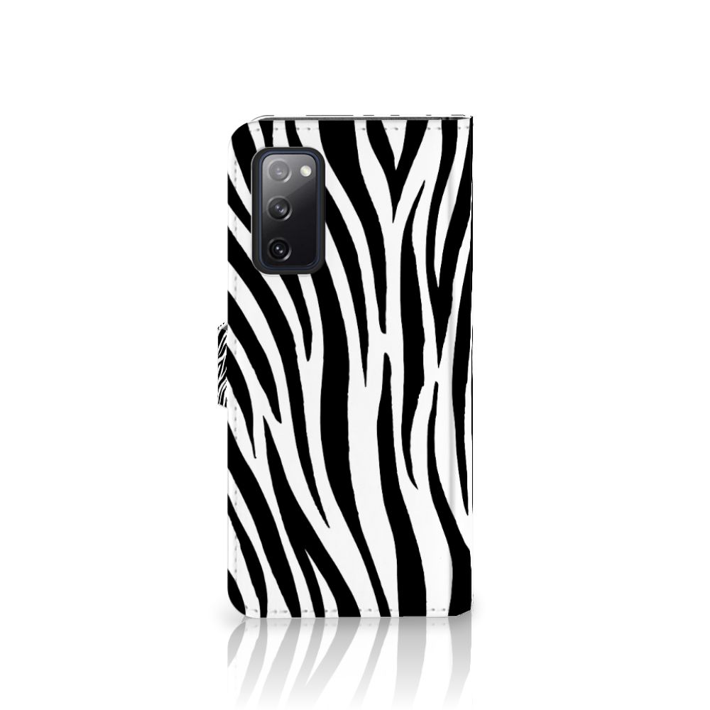 Samsung Galaxy S20 FE Telefoonhoesje met Pasjes Zebra