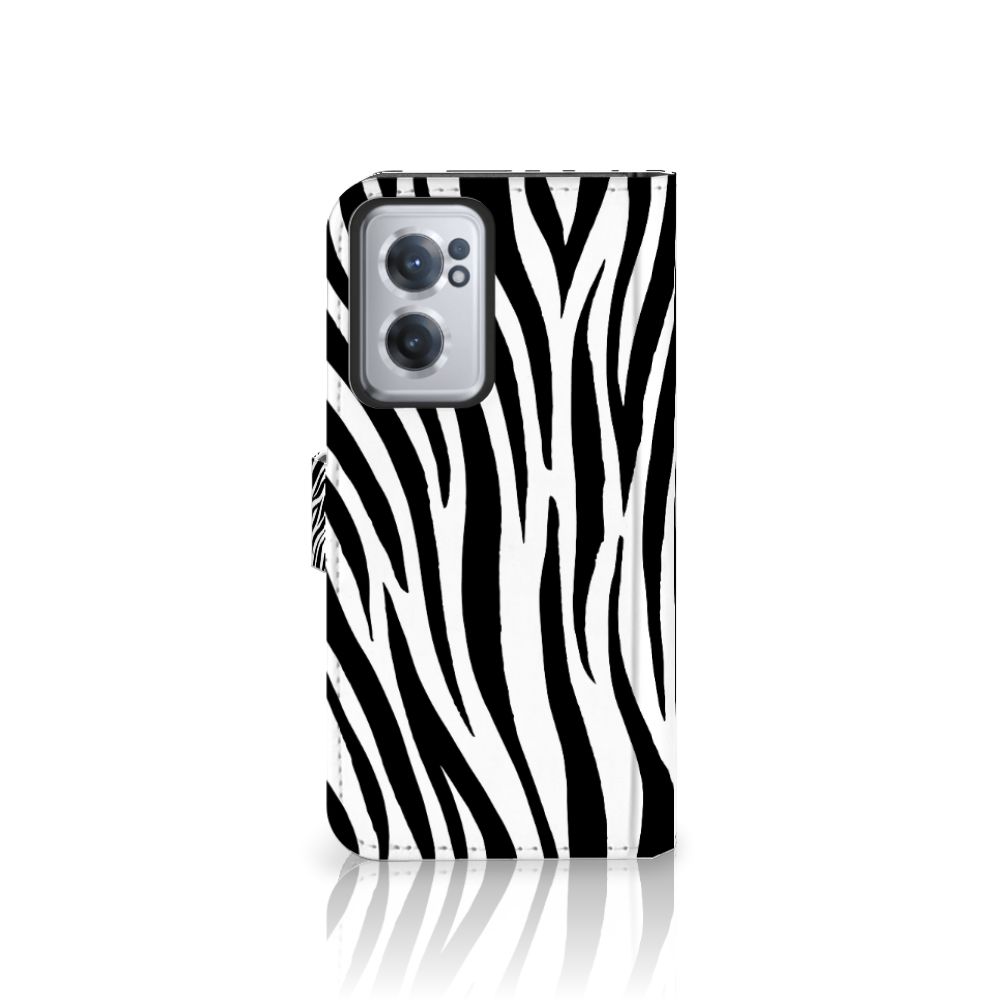 OnePlus Nord CE 2 Telefoonhoesje met Pasjes Zebra
