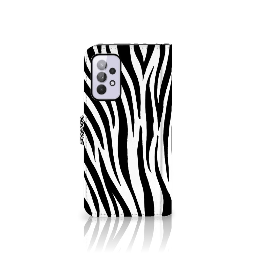 Samsung Galaxy A33 5G Telefoonhoesje met Pasjes Zebra