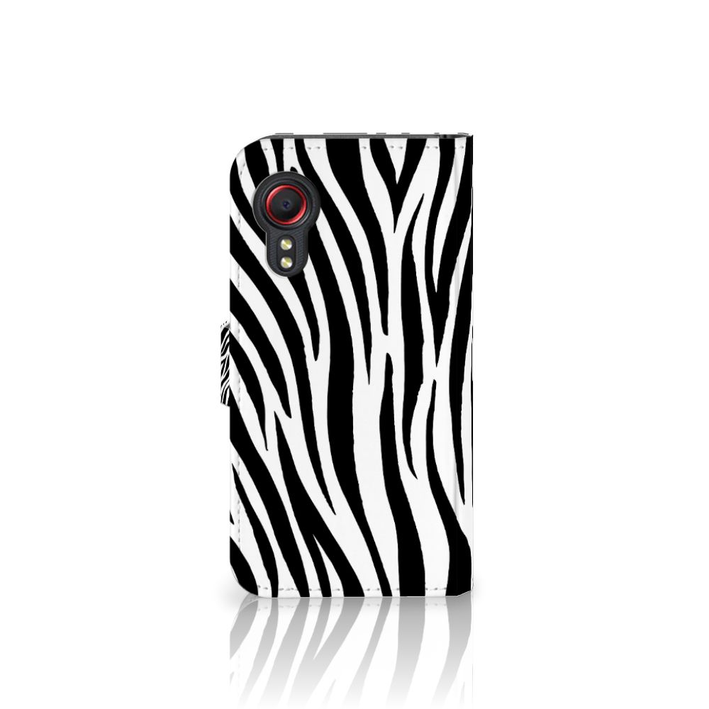 Samsung Galaxy Xcover 5 Telefoonhoesje met Pasjes Zebra
