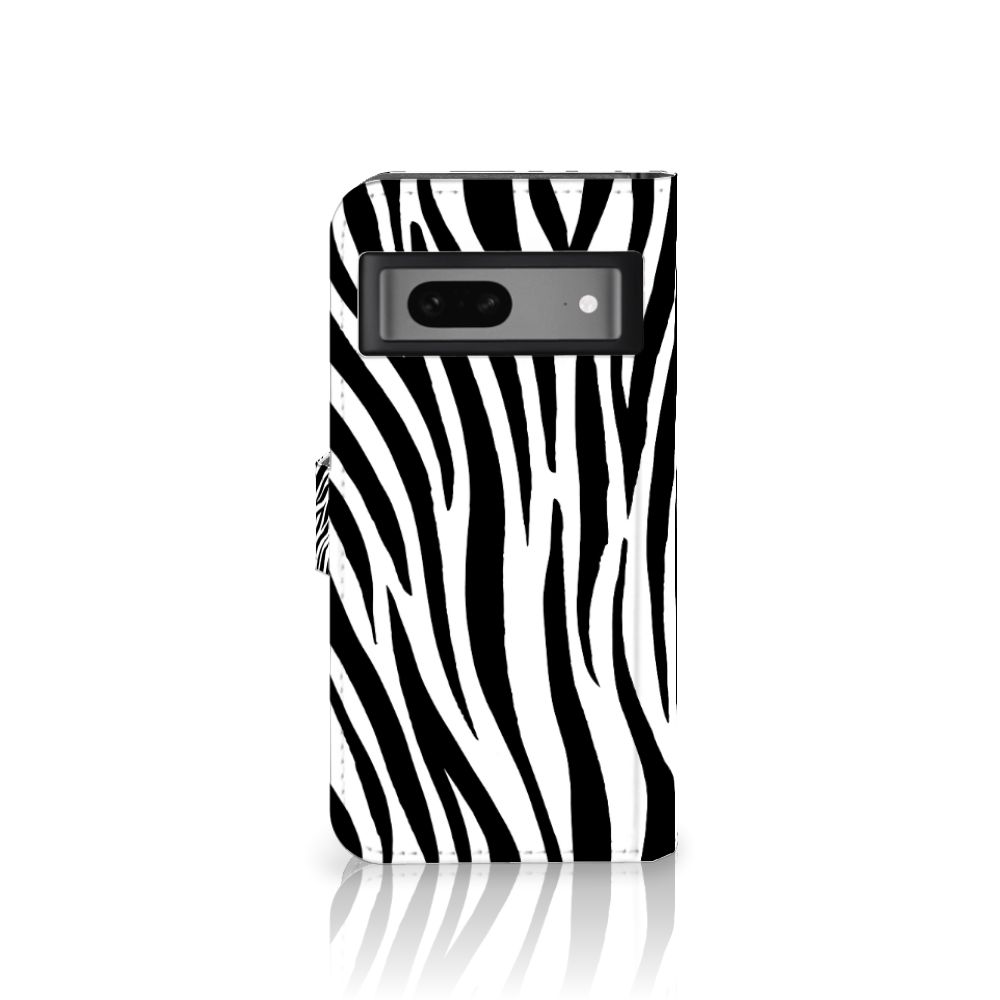 Google Pixel 7 Telefoonhoesje met Pasjes Zebra