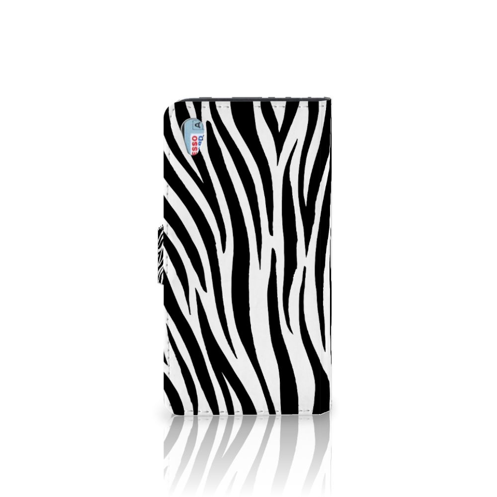 Sony Xperia Z3 Telefoonhoesje met Pasjes Zebra