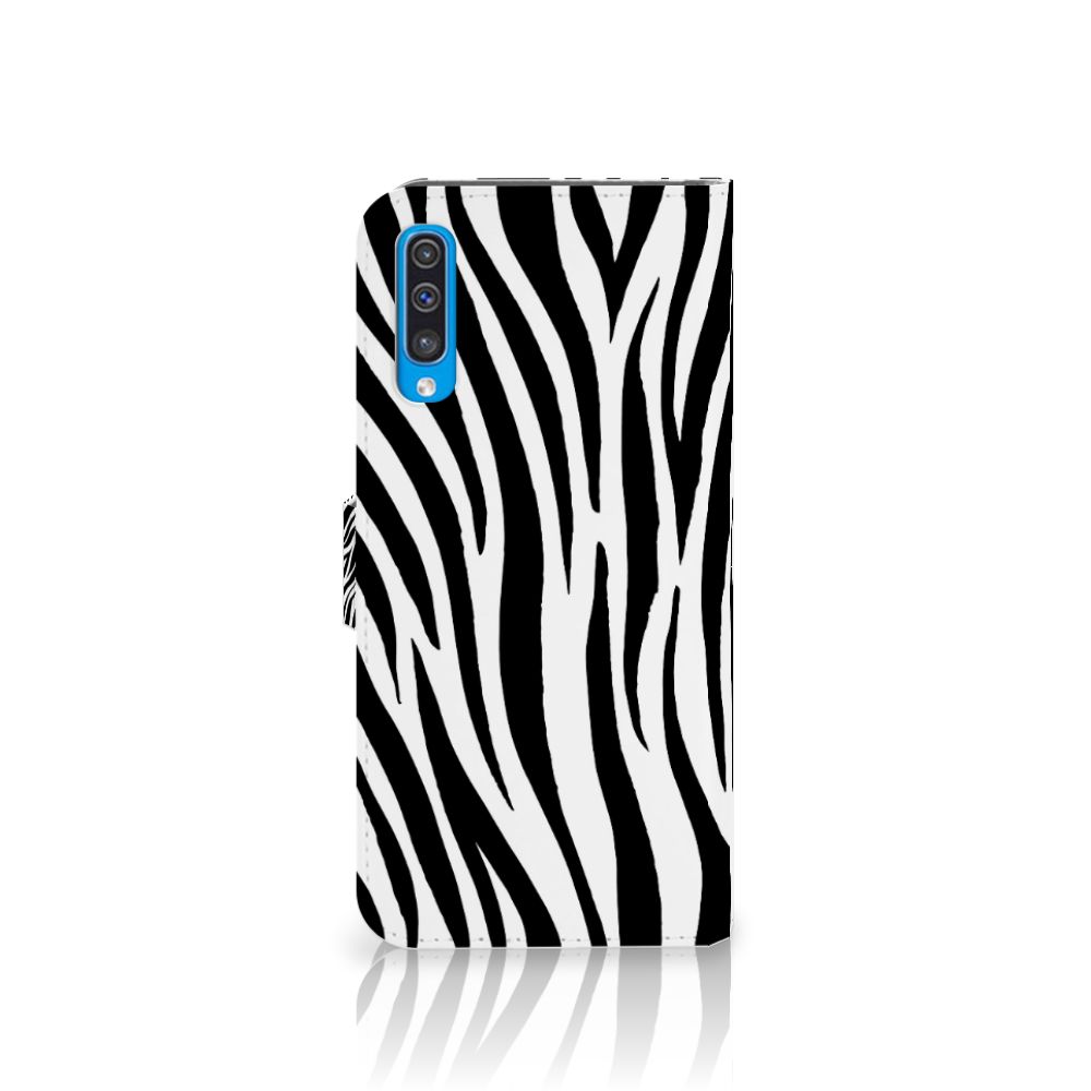 Samsung Galaxy A50 Telefoonhoesje met Pasjes Zebra