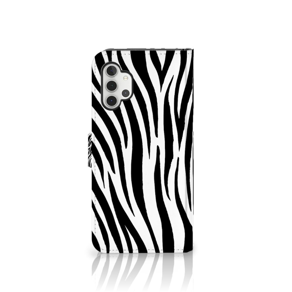 Samsung Galaxy A32 5G Telefoonhoesje met Pasjes Zebra