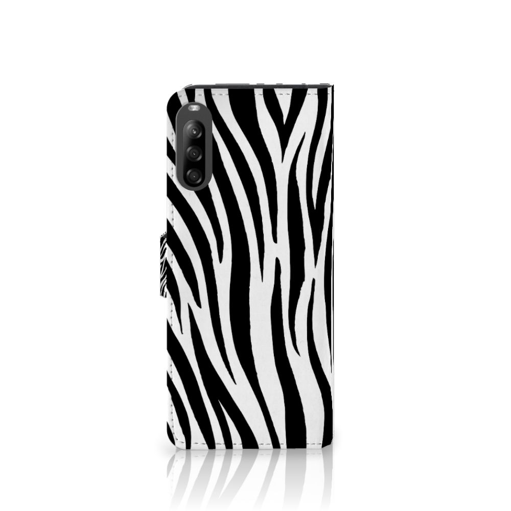 Sony Xperia L4 Telefoonhoesje met Pasjes Zebra