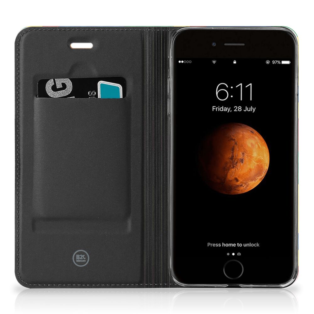 Apple iPhone 7 Plus | 8 Plus Hoesje met Magneet Blokken