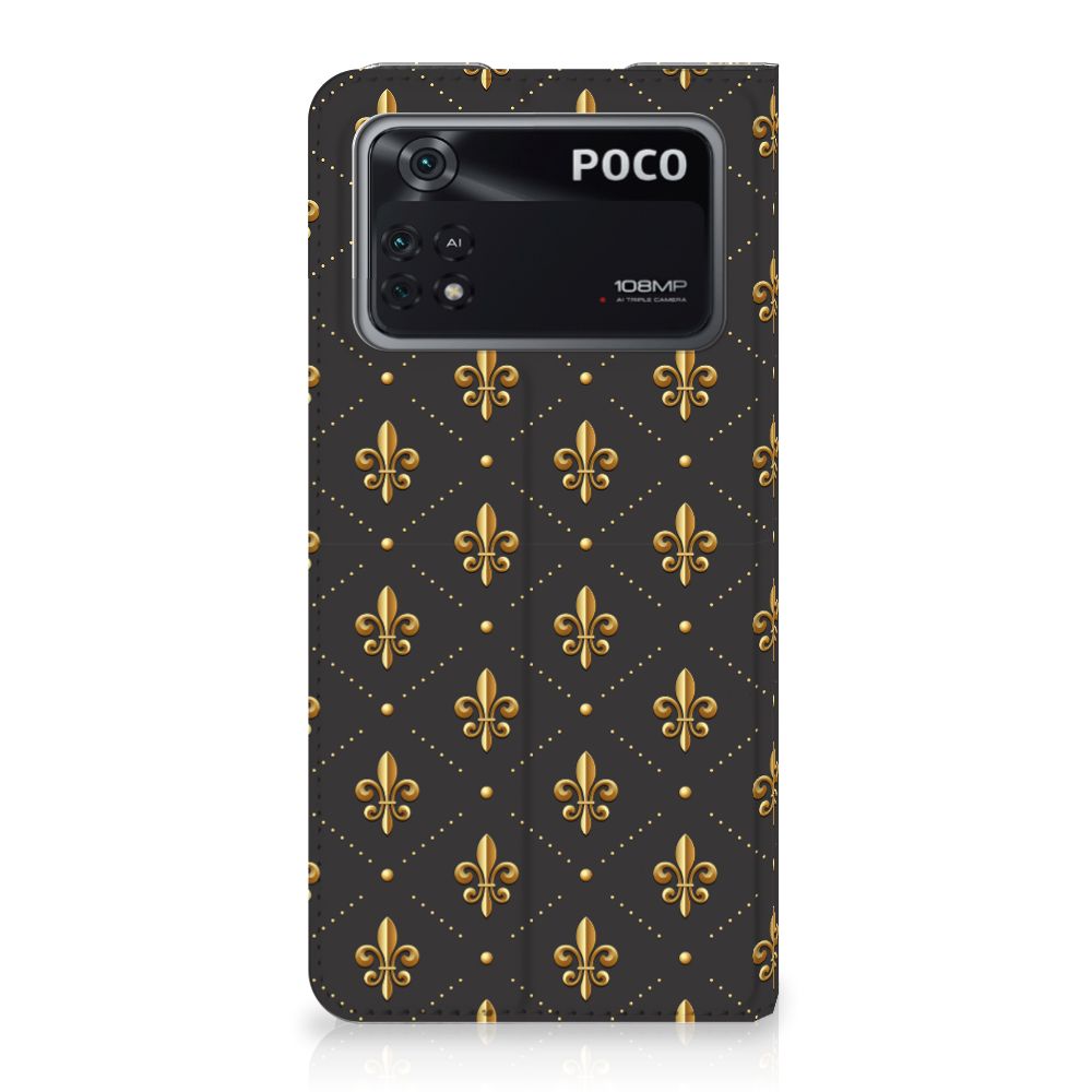 Poco X4 Pro 5G Hoesje met Magneet Franse Lelie