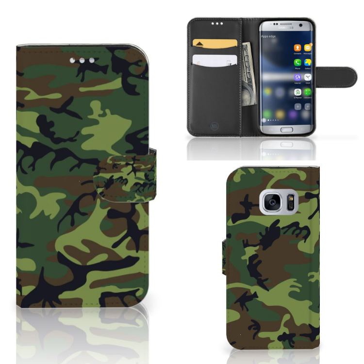 Samsung Galaxy S7 Boekhoesje Design Army Dark