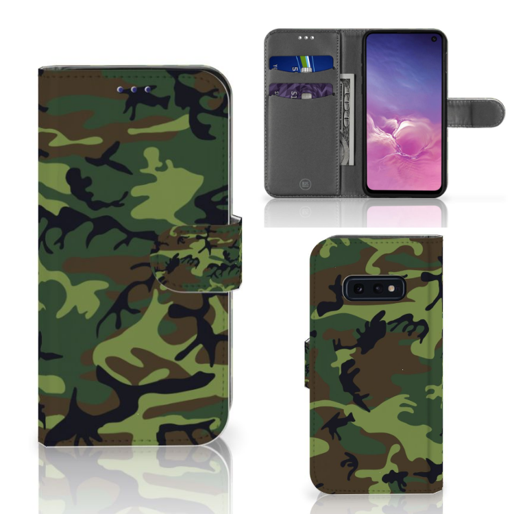 Samsung Galaxy S10e Boekhoesje Design Army Dark