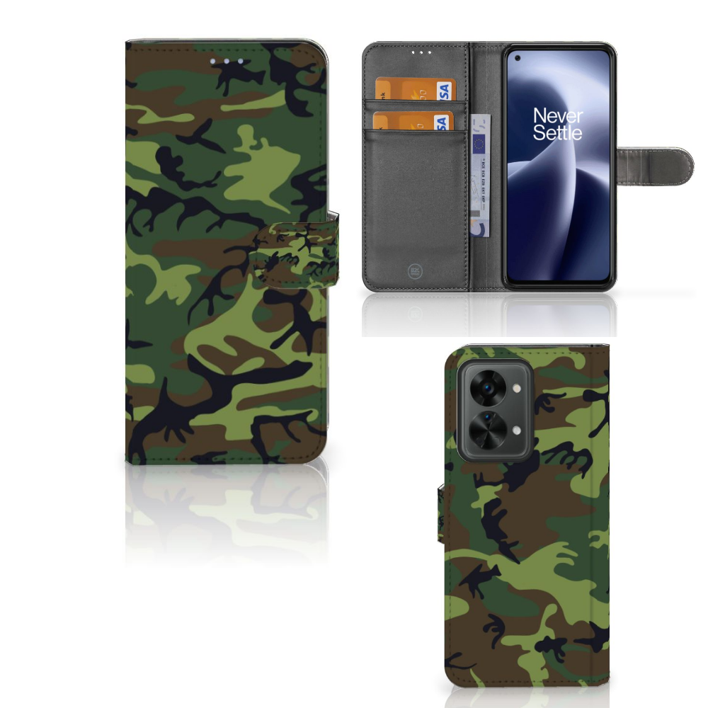 OnePlus Nord 2T Telefoon Hoesje Army Dark