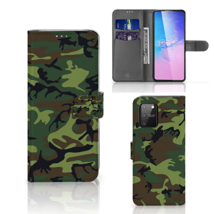 Samsung S10 Lite Telefoon Hoesje Army Dark